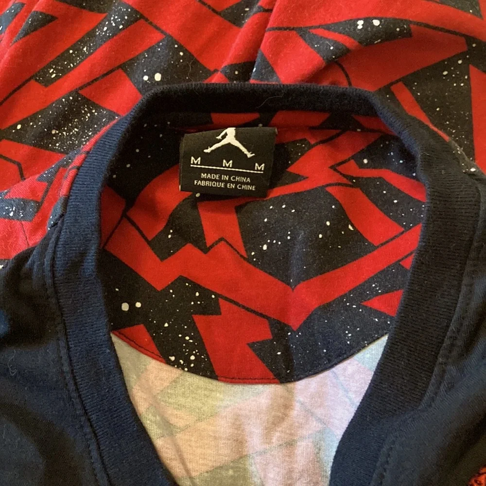 Vintage Air Jordan Jumpman 23 Tee Tshirt All Over Print Back size Medium RARE